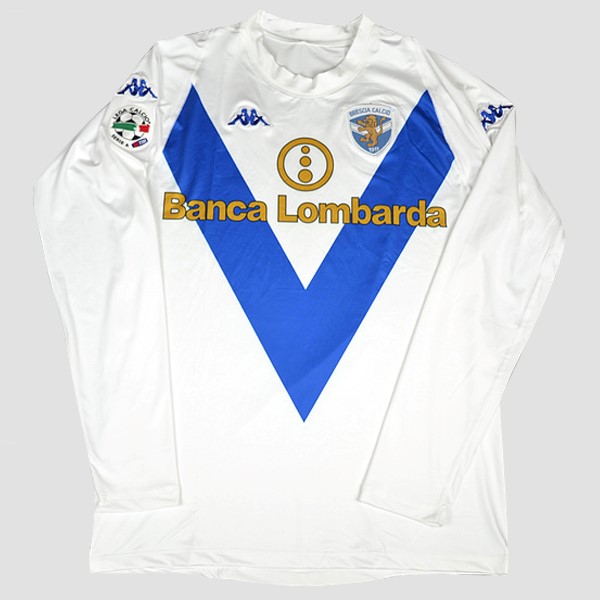 Camiseta Brescia Calcio Segunda equipación ML Retro 2003 2004 Blanco